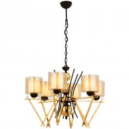 Φωτιστικό Οροφής 301AUR1231 Φ66x95cm 6xE27 40W Gold Opviq GOLD