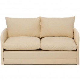 Two-Seater Sofa - Bed Saga 859FTN2886 148x70x66cm Cream CREAM