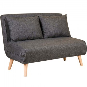 Two-Seater Sofa - Bed Folde 859FTN2714 120x80x79cm Dark Grey