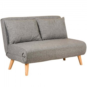 Two-Seater Sofa - Bed Folde 859FTN2716 120x80x79cm Light Grey