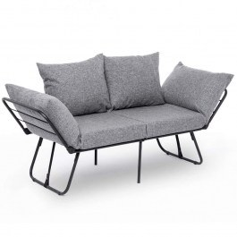 Two-Seater Sofa - Bed Viper 859FTN2857 859FTN2857 150x60x78cm Light Grey LIGHT GREY