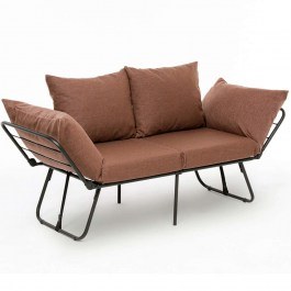 Two-Seater Sofa - Bed Viper 859FTN2860 859FTN2860 150x60x78cm Light Brown LIGHT BROWN