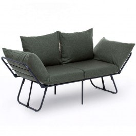 Two-Seater Sofa - Bed Viper 859FTN2861 859FTN2861 150x60x78cm Green GREEN