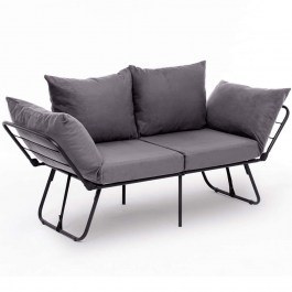 Two-Seater Sofa - Bed Viper 859FTN2862 859FTN2862 150x60x78cm Grey GREY