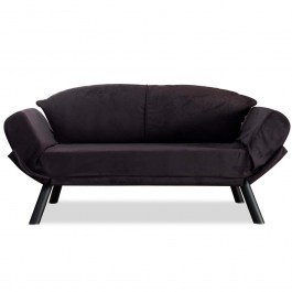 Two-Seater Sofa - Bed Genzo 859FTN1220 177x75x87cm Black BLACK