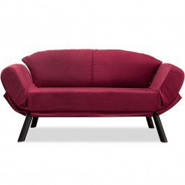 Two-Seater Sofa - Bed Genzo 859FTN1225 177x75x87cm Maroon Red RED