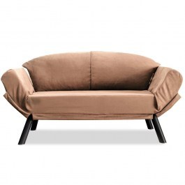 Two-Seater Sofa - Bed Genzo 859FTN2869 177x75x87cm Light Brown LIGHT BROWN