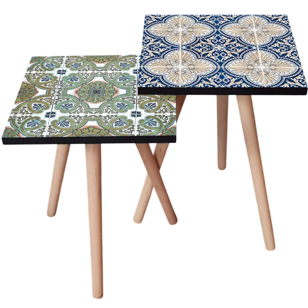 Τραπεζάκια Βοηθητικά (Σετ 2Τμχ) 481LNA2250 35x35x47/42cm Multi