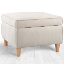 Σκαμπό Με Αποθηκευτικό Χώρο Roscen 209FLF1419 63x63x43cm Cream CREAM