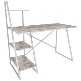 Γραφείο Admira 322RTC1311 120x60x120cm Marble Effect White WHITE