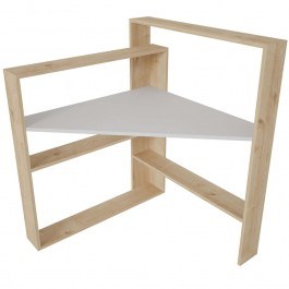 Γραφείο Kelly 875ZNA4634 93,6x93,6x114cm Oak-White OAK-WHITE