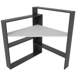 Γραφείο Kelly 875ZNA4635 93,6x93,6x114cm Black-White BLACK-WHITE