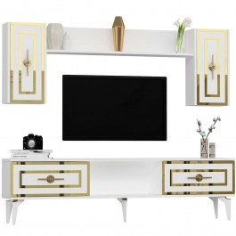 Σύνθεση Τηλεόρασης Viola 475OLV2984 150x29,6x44,6cm White WHITE