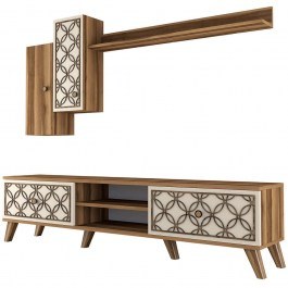 Television Composition Class 845HCT3016 180x35x44cm Walnut-Cream CREAM