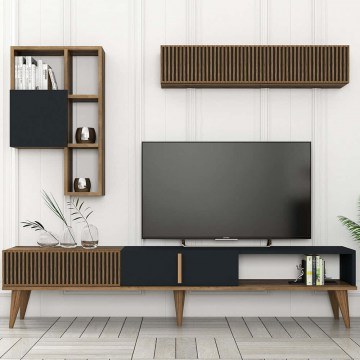 Television Composition Milan 845HCT3111 180x35x40cm Walnut-Anthracite