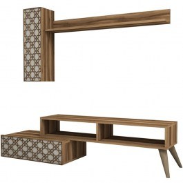 Television Composition Planet 845HCT3047 150x37,2x37,8cm Walnut-Cream WALNUT-CREAM