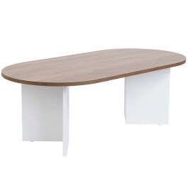 Coffee Table Sable 909NRD1111 119x60x39,8cm Walnut-White WALNUT-WHITE