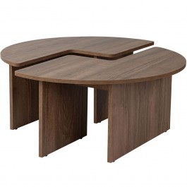Coffee Table Moira 241NRD1329 D90x41cm Walnut WALNUT