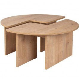Coffee Table Moira 241NRD1342 D90x41cm Oak OAK