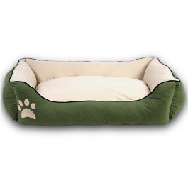 Κρεβάτι Κατοικίδιου Lucy Dog & Cat M 954JNG1215 80x60x18cm Green-Ecru Petpetite GREEN-ECRU