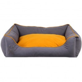 Κρεβάτι Κατοικίδιου Lucy Dog & Cat L 954JNG1231 100x80x20cm Grey-Orange Petpetite GREY-ORANGE