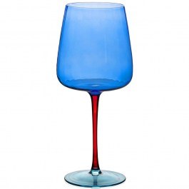 Wine Glass Kolonato 280TMA2001 9x9x22cm 500ml Blue Hermia BLUE