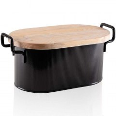 Breadbox 280TMA3602 39x22x16cm Black Hermia