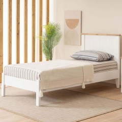 Κρεβάτι Blink Modern Country (Για Στρώμα 90x200cm) 524ADS1518 90x200x98cm White