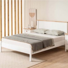 Bed Blink Modern Country (For Mattress 120x200cm) 524ADS1501 120x200x98cm White