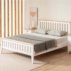 Κρεβάτι Inci Modern Country (Για Στρώμα 160x200cm) 524ADS1506 160x200x98cm White