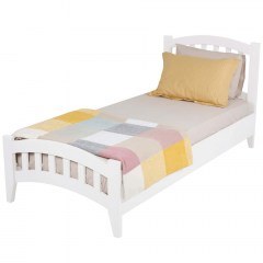 Κρεβάτι Lrya Modern Country (Για Στρώμα 90x200cm) 524ADS1526 90x200x98cm White