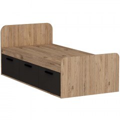 Κρεβάτι Παιδικό Akser 550ARN1509 91x193,6x71,5cm Pine-Anthracite