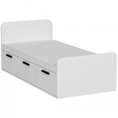 Κρεβάτι Παιδικό Akser 550ARN1517 91x193,6x71,5cm White