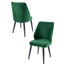 Καρέκλα Pufi (Σετ 4Τμχ) 107BCK1196 48x43x90cm Green GREEN