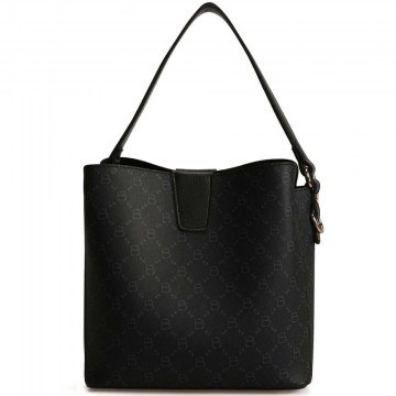 Shoulder - Crossbody Bag 671LKB1518 21x14x21cm Black-Grey Lucky Bees