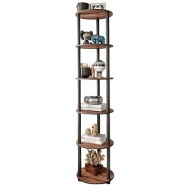 Ραφιέρα Δαπέδου 282PTR1124 Φ34x175cm Walnut WALNUT