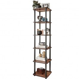 Ραφιέρα Δαπέδου 282PTR1132 34x34x175cm Walnut WALNUT