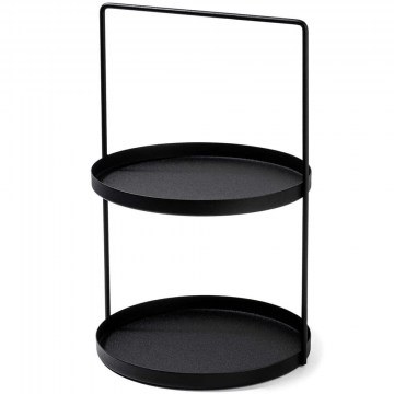Decorative Shelf Tilos 247HFM1118 D21x33cm Black Aberto Design
