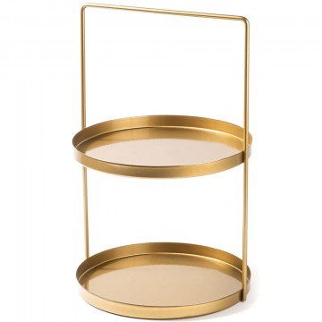 Διακοσμητική Εταζέρα Tilos 247HFM1120 Φ21x33cm Gold Aberto Design