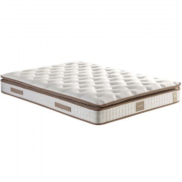 Mattress Queen 480NRN1269 160x200cm Multi Spring White-Brown
