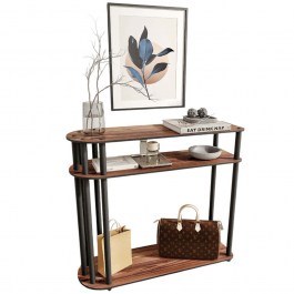 Κονσόλα Caprio 282PTR1142 90x30x84cm Walnut WALNUT