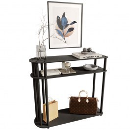 Κονσόλα Caprio 282PTR1143 90x30x84cm Black BLACK