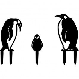 Διακοσμητικό Δαπέδου Κήπου Fam (Σετ 3Τμχ) 565TNL1403 35x23/18x12/40x26cm Black Aberto Design BLACK