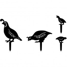 Διακοσμητικό Δαπέδου Κήπου Fam (Σετ 4Τμχ) 565TNL1405 40x36/20x42/15x17/10x17cm Black Aberto Design BLACK