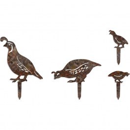 Διακοσμητικό Δαπέδου Κήπου Fam (Σετ 4Τμχ) 565TNL1414 40x36/20x42/15x17/10x17cm Rust Aberto Design RUST