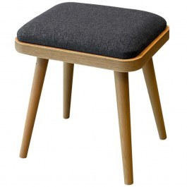 Σκαμπό Vina Mini (Σετ 2Τμχ) 869VEL1453 40x33x46cm Oak-Anthracite ANTHRACITE