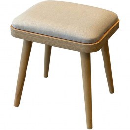 Σκαμπό Vina Mini (Σετ 2Τμχ) 869VEL1454 40x33x46cm Oak-Cream CREAM