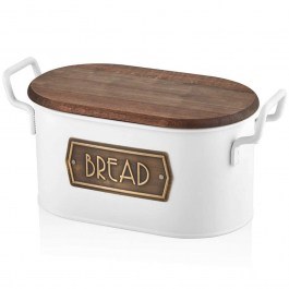 Ψωμιέρα 742TMA5307 17x20x40cm White-Brown Hermia WHITE-BROWN