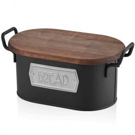 Ψωμιέρα 742TMA5309 17x20x40cm Black-Brown Hermia BLACK-BROWN