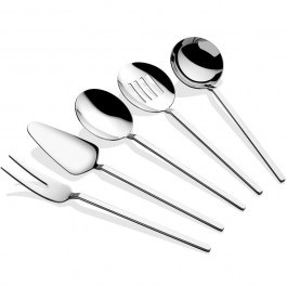 Σετ Σερβιρίσματος Carre (Σετ 5Τμχ) 645DRM1106 Silver Hermia SILVER